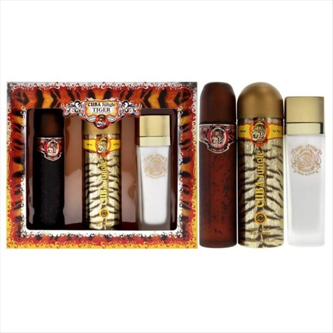 Picture of CUBA JUNGLE TIGER EDP 3 PIECE GIFT SET