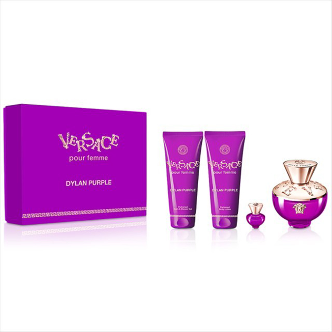 Picture of VERSACE DYLAN PURPLE EDP 4 PIECE GIFT SET