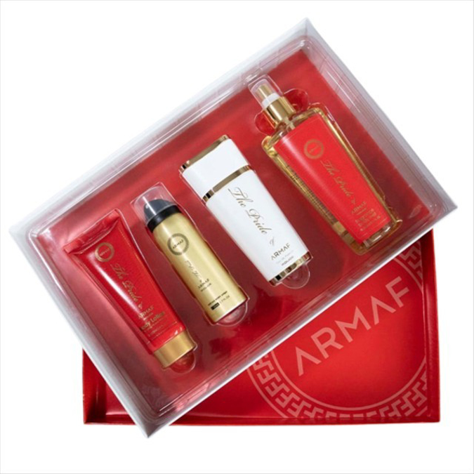 Picture of THE PRIDE OF ARMAF ROUGE EDP 4 PIECE GIFT SET