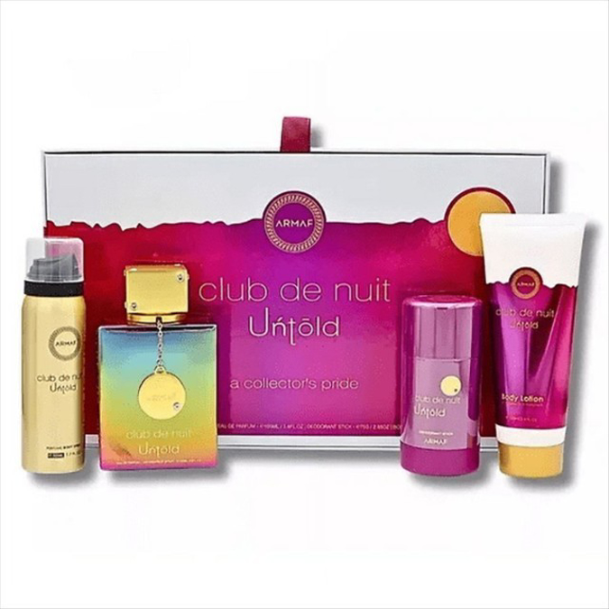Picture of ARMAF CLUB DE NUIT UNTOLD A COLLECTORS PRIDE EDP 4 PIECE GIFT SET