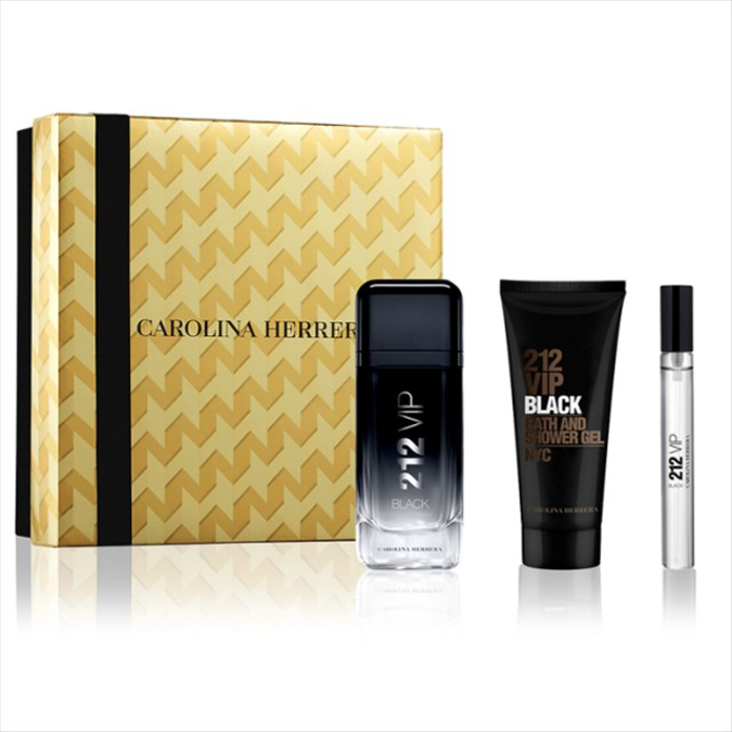 Picture of CAROLINA HERRERA 212 VIP BLACK 3 PIECE GIFT SET